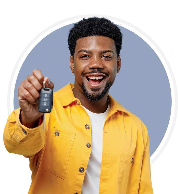 A Zeno driver holding car keys